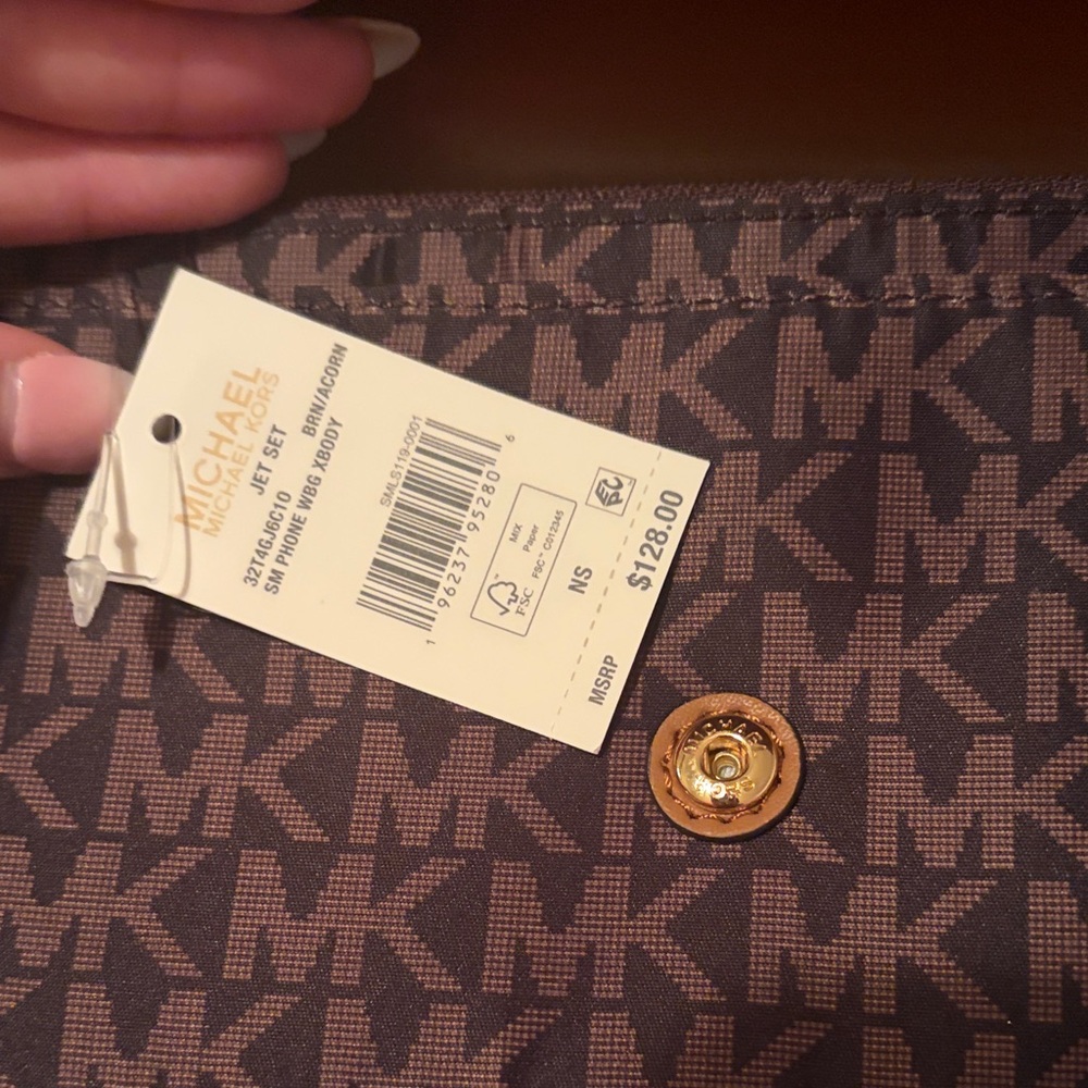Michael Kors Signature Brown and Tan Crossbody Bag - Picture 2 of 8